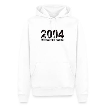 Limited Edition 2004 - Männer Premium Bio Hoodie - Weiß - Vorne - Nico (187cm)