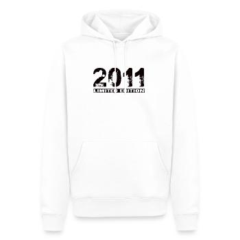 Édition Limitée 2011 - Sweat à capuche Premium bio Homme - blanc - Devant - Nico (187cm)
