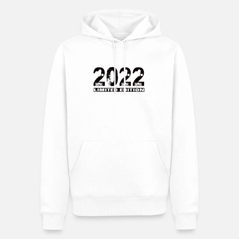 Édition limitée 2022 - Sweat à capuche Premium bio Homme - blanc