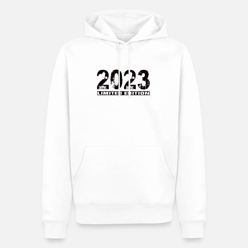 Édition limitée 2023 - Sweat à capuche Premium bio Homme - blanc