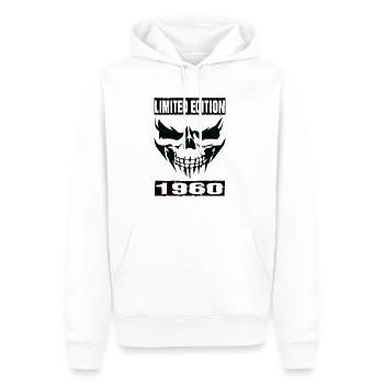 Édition limitée 1960 - Sweat à capuche Premium bio Homme - blanc - Devant - Nico (187cm)