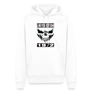 Édition limitée 1972 - Sweat à capuche Premium bio Homme - blanc - Devant - Nico (187cm)
