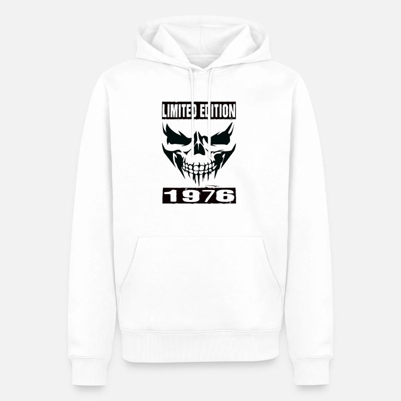 Édition limitée 1976 - Sweat à capuche Premium bio Homme - blanc