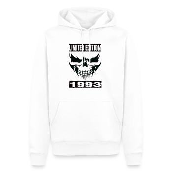 Édition limitée 1993 - Sweat à capuche Premium bio Homme - blanc - Devant - Nico (187cm)