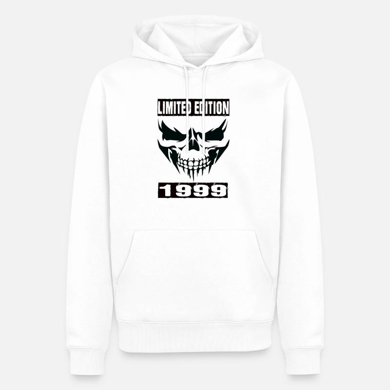 Édition limitée 1999 - Sweat à capuche Premium bio Homme - blanc