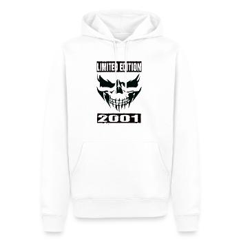 Limited Edition 2001 - Männer Premium Bio Hoodie - Weiß - Vorne - Nico (187cm)