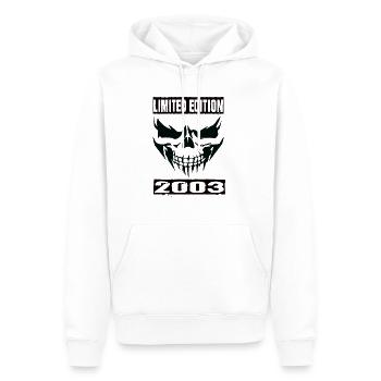 Édition limitée 2003 - Sweat à capuche Premium bio Homme - blanc - Devant - Nico (187cm)