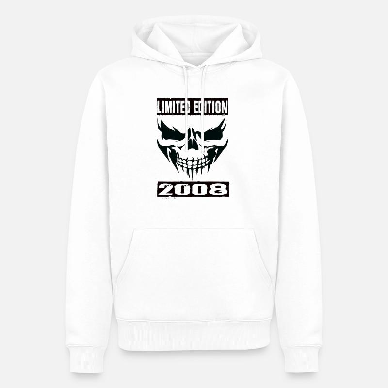 Édition limitée 2008 - Sweat à capuche Premium bio Homme - blanc