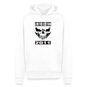 Édition Limitée 2011 - Sweat à capuche Premium bio Homme - blanc - Devant - Nico (187cm)