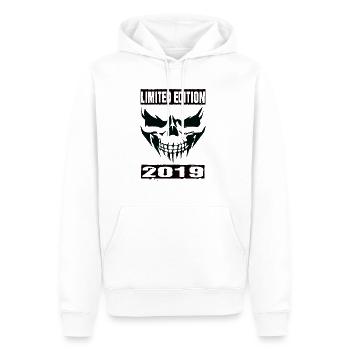 Limited Edition 2019 - Männer Premium Bio Hoodie - Weiß - Vorne - Nico (187cm)