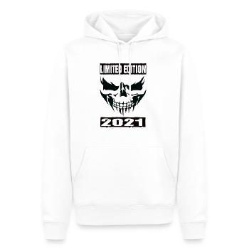 Limited Edition 2021 - Männer Premium Bio Hoodie - Weiß - Vorne - Nico (187cm)