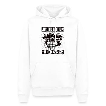 Édition limitée 1962 - Sweat à capuche Premium bio Homme - blanc - Devant - Nico (187cm)