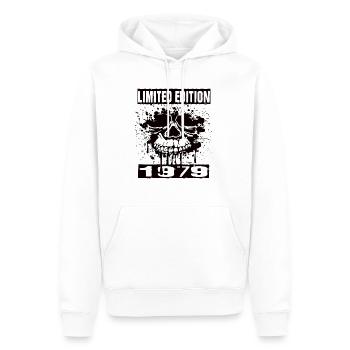 Limited Edition 1979 - Männer Premium Bio Hoodie - Weiß - Vorne - Nico (187cm)