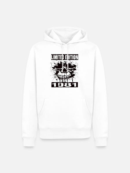 Limited Edition 1981 - Männer Premium Bio Hoodie - Weiß