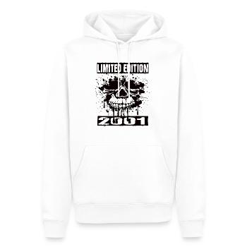 Limited Edition 2001 - Männer Premium Bio Hoodie - Weiß - Vorne - Nico (187cm)