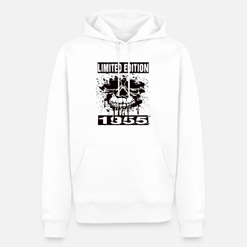 Édition limitée 1955 - Sweat à capuche Premium bio Homme - blanc