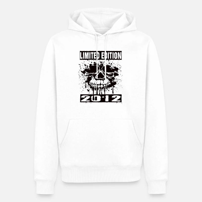 Édition Limitée 2012 - Sweat à capuche Premium bio Homme - blanc