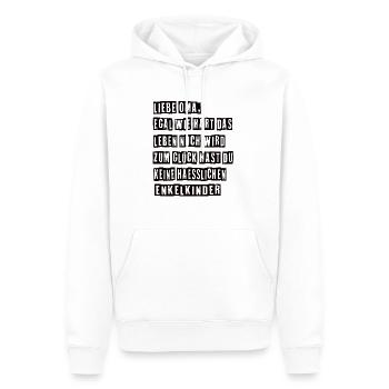 Beste Oma Oma Und Opa Oma Enkelkinder - Männer Premium Bio Hoodie - Weiß - Vorne - Nico (187cm)