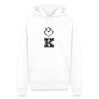 King - Männer Premium Bio Hoodie - Weiß - Vorne - Nico (187cm)