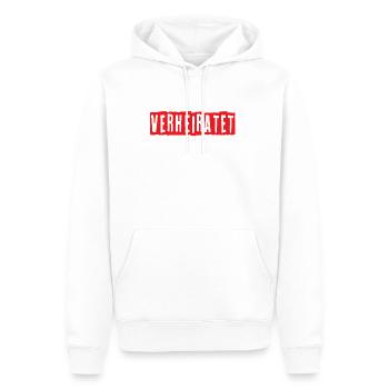 Verheiratet - Männer Premium Bio Hoodie - Weiß - Vorne - Nico (187cm)