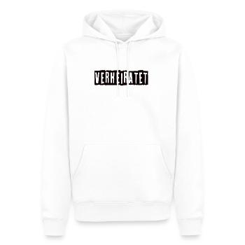 Verheiratet - Männer Premium Bio Hoodie - Weiß - Vorne - Nico (187cm)