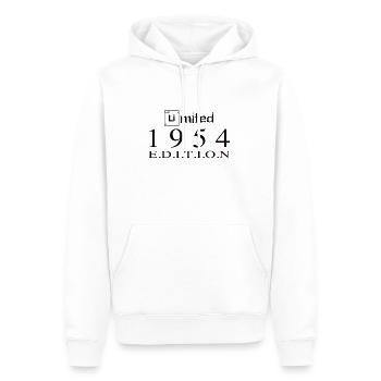 Edition limitée 1954 - Sweat à capuche Premium bio Homme - blanc - Devant - Nico (187cm)
