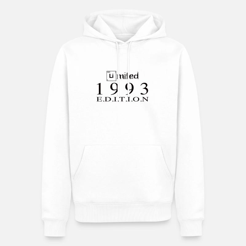 Édition limitée 1993 - Sweat à capuche Premium bio Homme - blanc