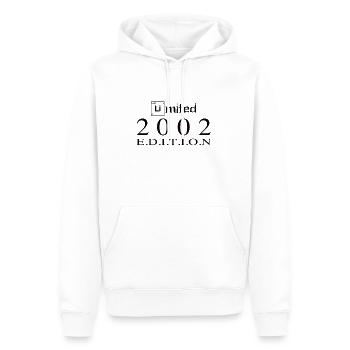 Édition limitée 2002 - Sweat à capuche Premium bio Homme - blanc - Devant - Nico (187cm)