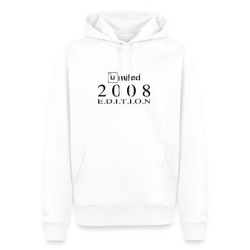 Édition limitée 2008 - Sweat à capuche Premium bio Homme - blanc - Devant - Nico (187cm)