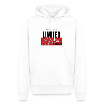 Édition limitée 1950 - Sweat à capuche Premium bio Homme - blanc - Devant - Nico (187cm)