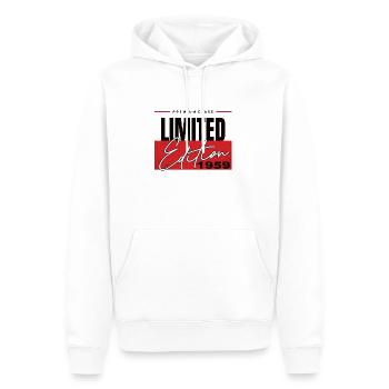 Limited Edition 1959 - Männer Premium Bio Hoodie - Weiß - Vorne - Nico (187cm)