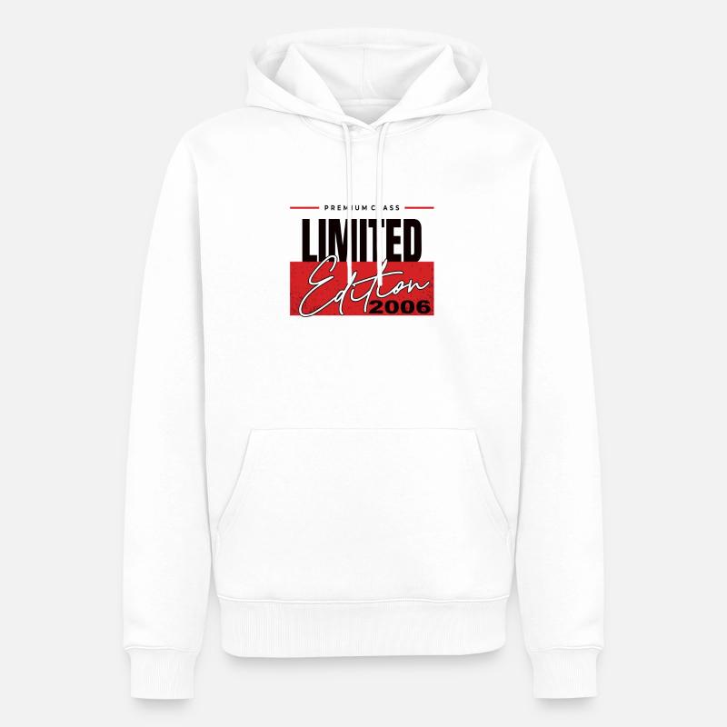 Édition limitée 2006 - Sweat à capuche Premium bio Homme - blanc