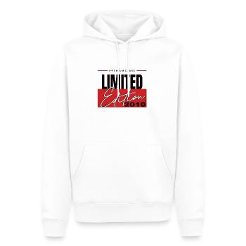 Limited Edition 2010 - Männer Premium Bio Hoodie - Weiß - Vorne - Nico (187cm)