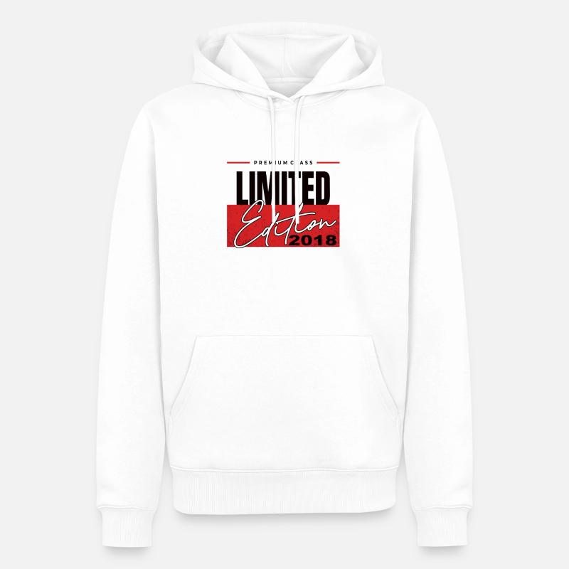 Edition Limitée 2018 - Sweat à capuche Premium bio Homme - blanc