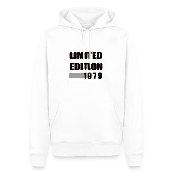 Limited Edition 1979 - Männer Premium Bio Hoodie - Weiß - Vorne - Nico (187cm)