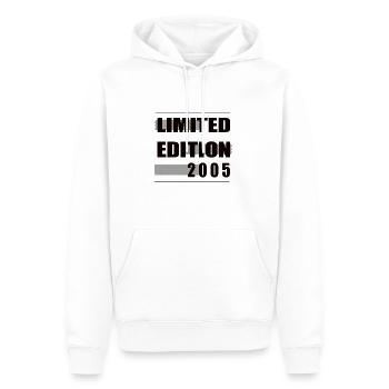 Limited Edition 2005 - Männer Premium Bio Hoodie - Weiß - Vorne - Nico (187cm)