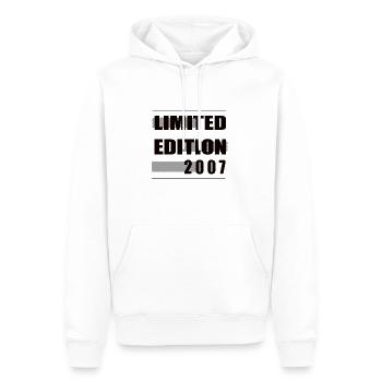 Limited Edition 2007 - Männer Premium Bio Hoodie - Weiß - Vorne - Nico (187cm)