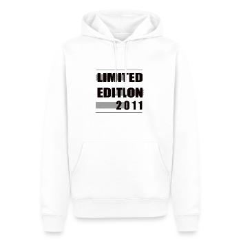 Limited Edition 2011 - Männer Premium Bio Hoodie - Weiß - Vorne - Nico (187cm)