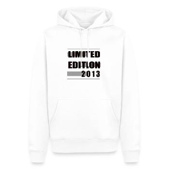 Limited Edition 2013 - Männer Premium Bio Hoodie - Weiß - Vorne - Nico (187cm)