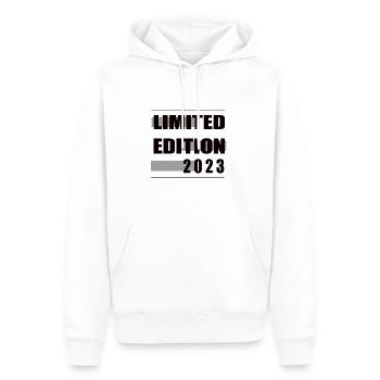 Limited Edition 2023 - Männer Premium Bio Hoodie - Weiß - Vorne - Nico (187cm)