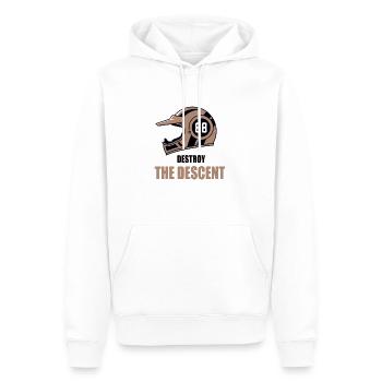 Casque de motocross Destroy The Descent - Sweat à capuche Premium bio Homme - blanc - Devant - Nico (187cm)
