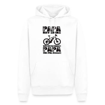 Ebike - Männer Premium Bio Hoodie - Weiß - Vorne - Nico (187cm)