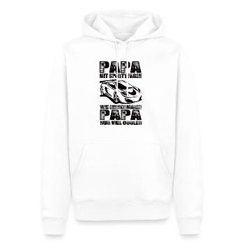 Sportwagen - Männer Premium Bio Hoodie - Weiß - Vorne - Nico (187cm)