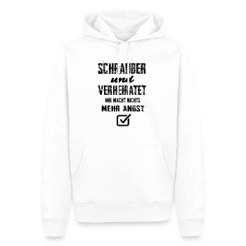Schrauber Und Verheiratet Mir Macht Nix Mehr Angst - Männer Premium Bio Hoodie - Weiß - Vorne - Nico (187cm)