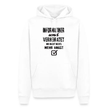 Informatiker - Männer Premium Bio Hoodie - Weiß - Vorne - Nico (187cm)