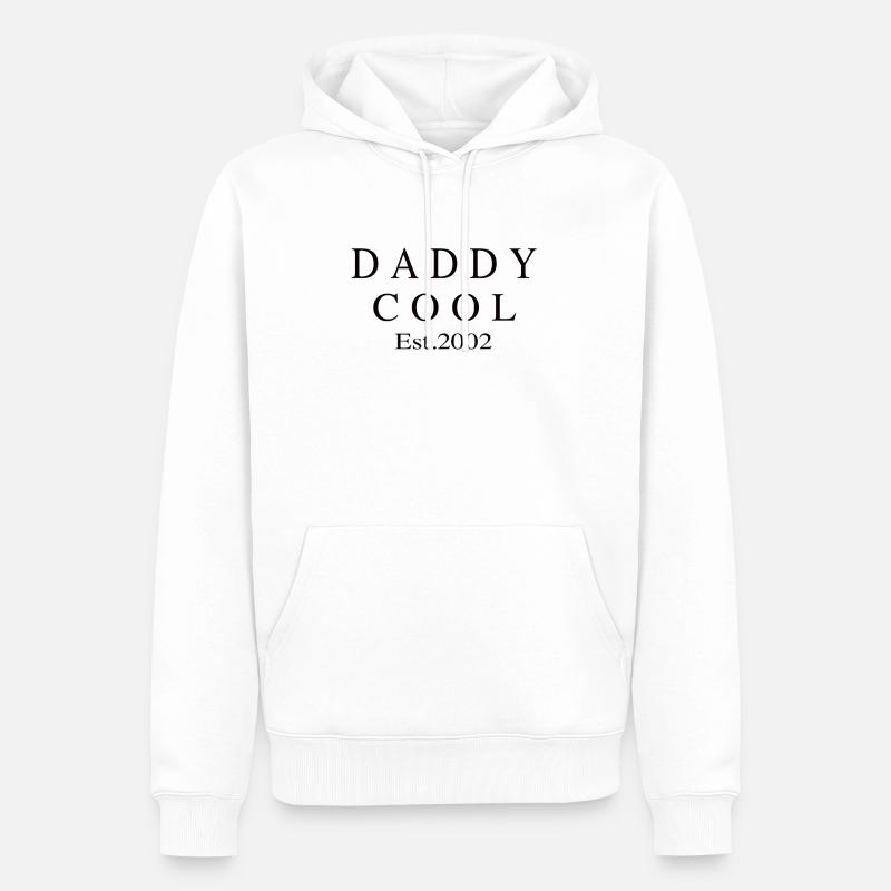 Daddy Cool est 2002 - Sweat à capuche Premium bio Homme - blanc