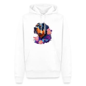 Rottweiler - Männer Premium Bio Hoodie - Weiß - Vorne - Nico (187cm)