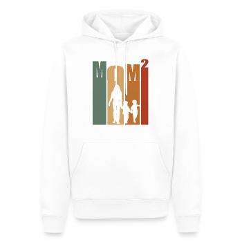 Mom Mama Retro Mutter - Männer Premium Bio Hoodie - Weiß - Vorne - Nico (187cm)