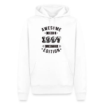 Génial depuis 1997 édition limitée - Sweat à capuche Premium bio Homme - blanc - Devant - Nico (187cm)