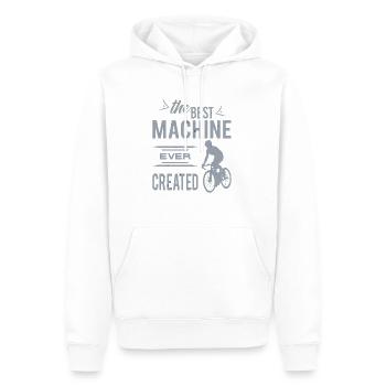 Rennrad Radsport Rennradfahrer Fahrrad - Männer Premium Bio Hoodie - Weiß - Vorne - Nico (187cm)